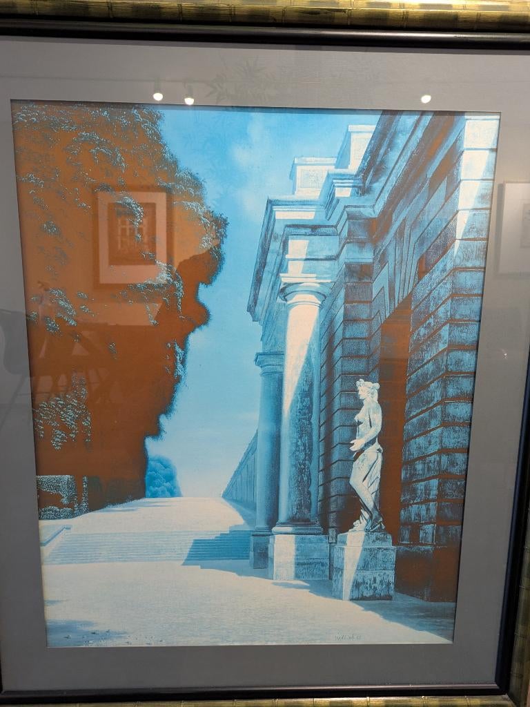 Grafiek Carel Willink 1953, Ophalen, 1950 - 1999, Ingelijst, Landschap