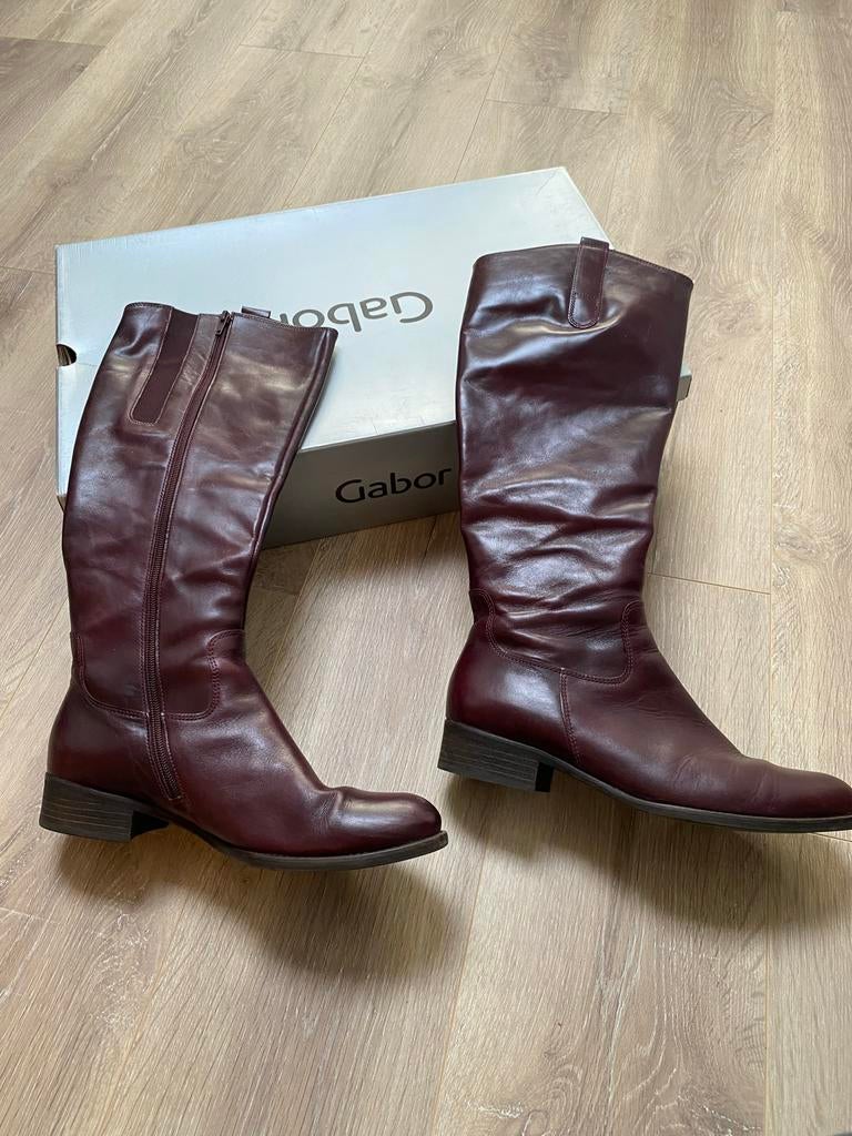 Gabor Nappa Jamaica Vino laarzen maat 7, Ophalen of Verzenden, Gedragen, Rood, Hoge laarzen