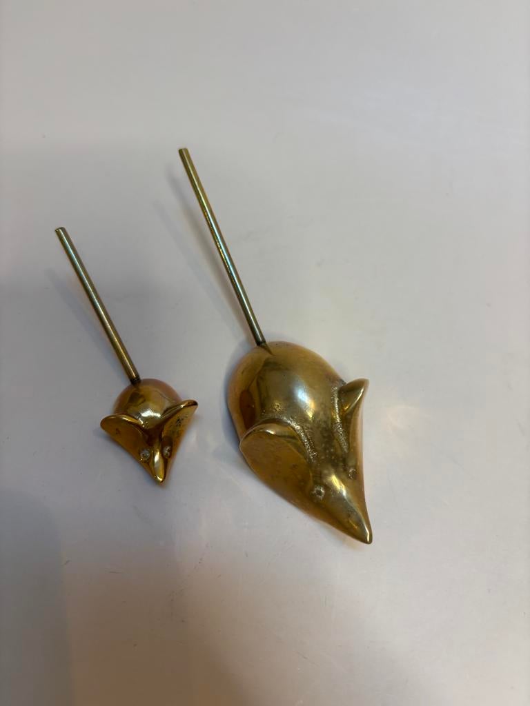 Vintage messing muizen - set van 2, Ophalen of Verzenden