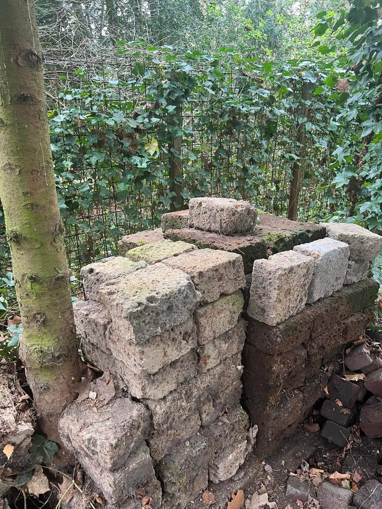 Gebruikte stenen voor tuin of bestrating, Tuin en Terras, Grind, Keien en Split, Gebruikt, Overige typen, Grijs, Overige materialen