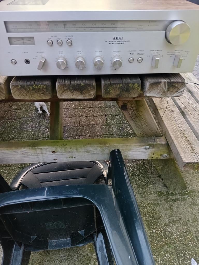 Akai AA-1020 Stereo Receiver, Audio, Tv en Foto, Versterkers en Receivers, Ophalen, Gebruikt, Minder dan 60 watt, Overige merken