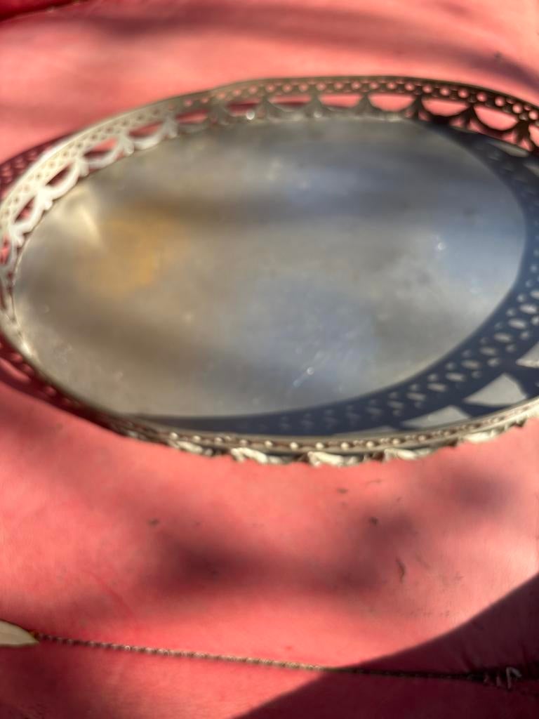 Mooi Zwaar Tinnen Dienblad Jeka Tiel, Antiek en Kunst, Ophalen