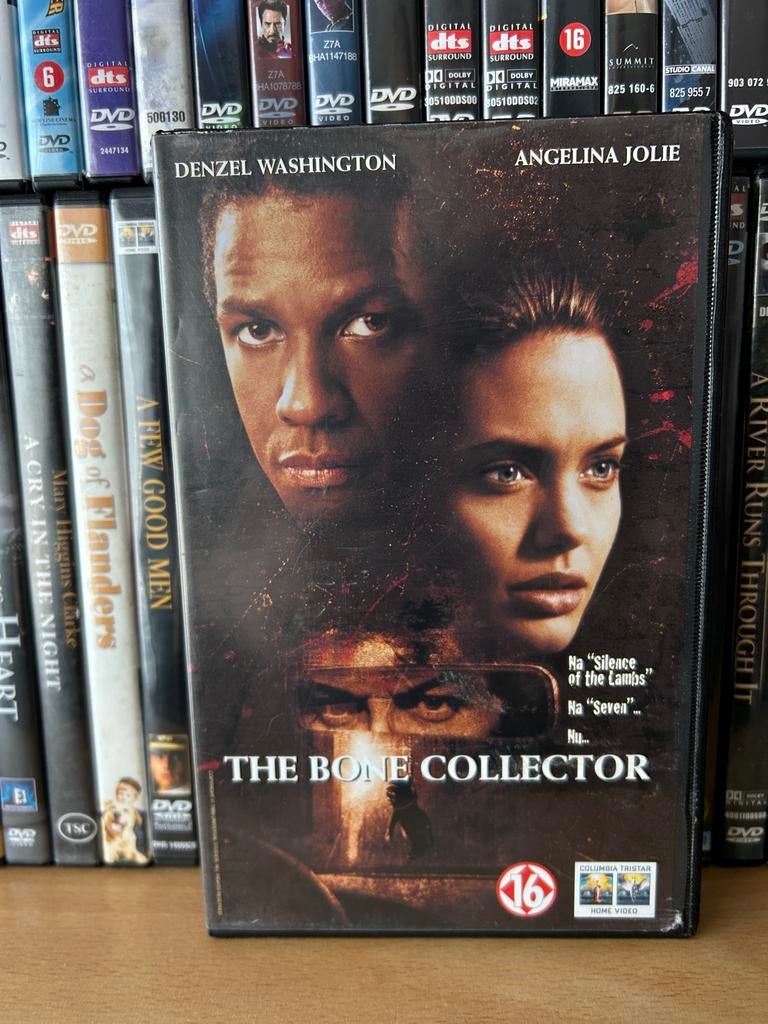 The Bone Collector VHS - Denzel Washington, Angelina Jolie, Vanaf 16 jaar, Ophalen of Verzenden, Gebruikt, Thrillers en Misdaad