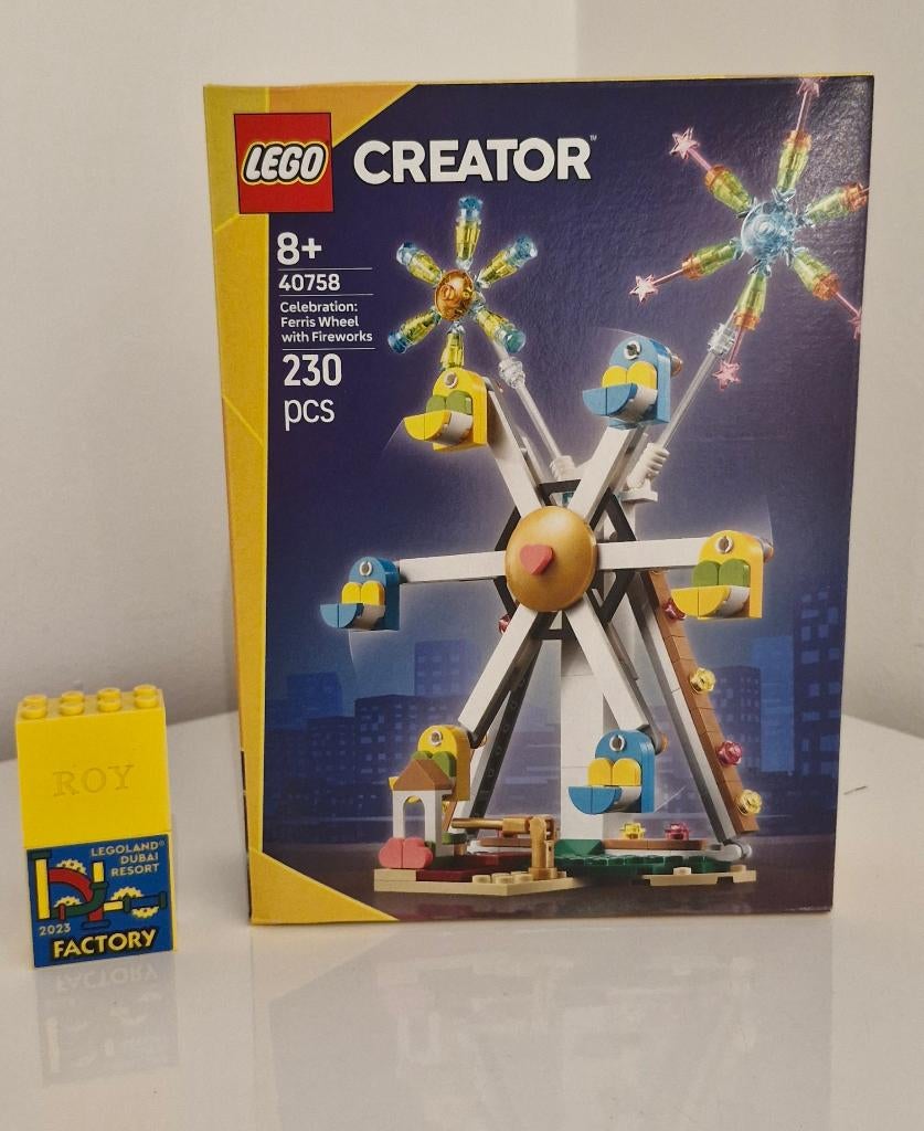 Lego 40758 Reuzenrad met vuurwerk, Ophalen of Verzenden, Nieuw, Complete set, Lego