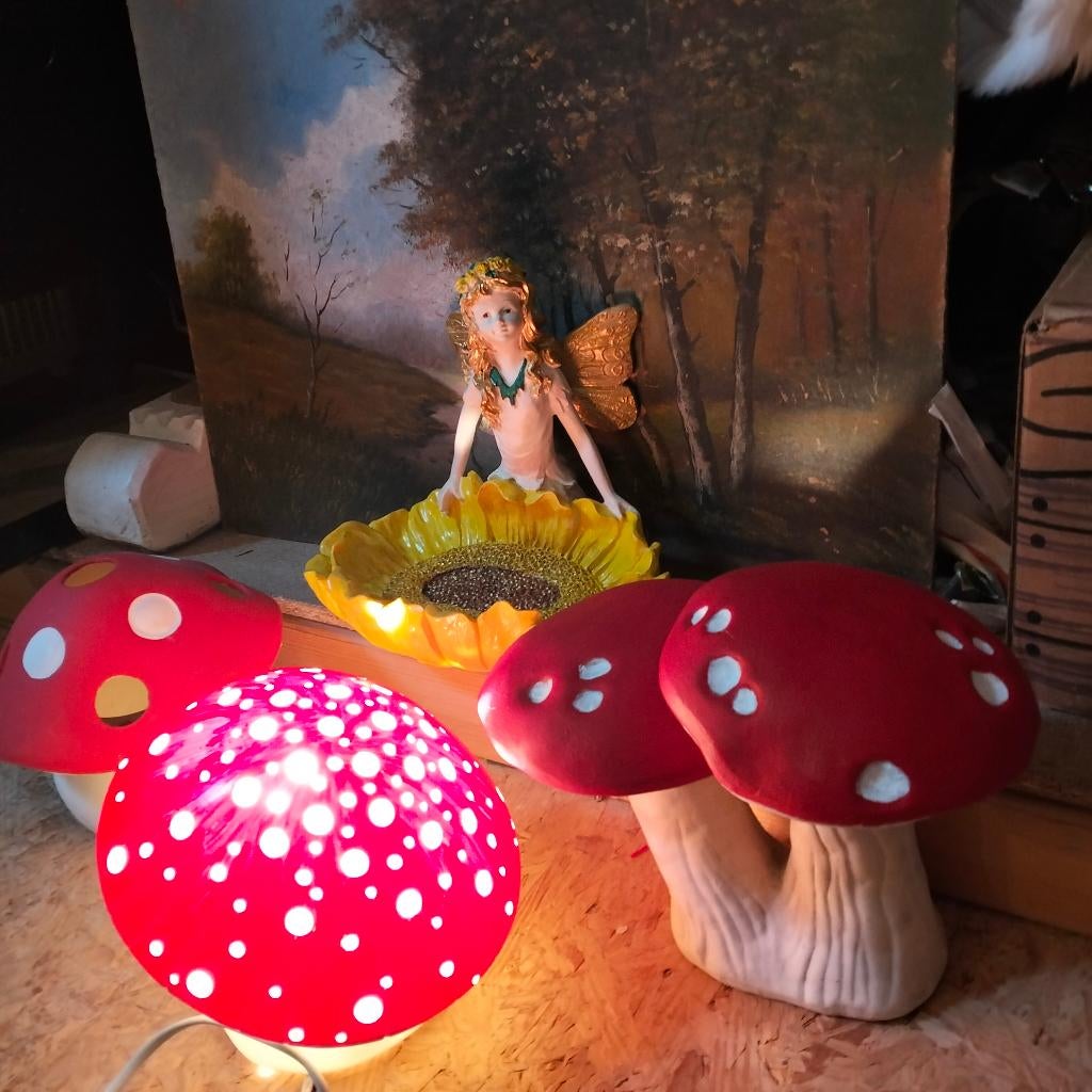 paddestoelen beelden en elf, Meerkleurig, Overige stijlen, Ophalen of Verzenden, Zo goed als nieuw