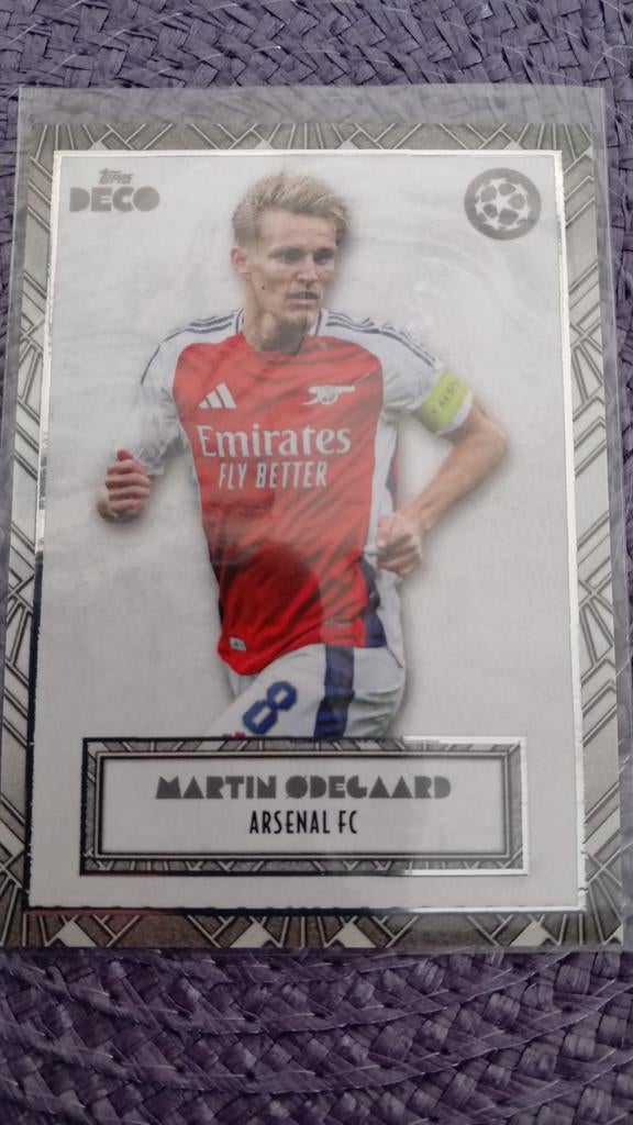 Topps Deco Martin Odegaard Arsenal FC kaart, Ophalen of Verzenden