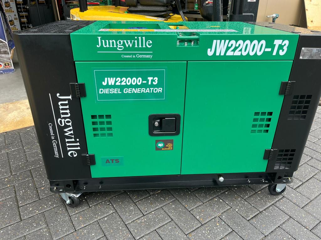 Jungwille JW22000-T3 22kW Diesel Generator met ATS, Hobby en Vrije tijd, Elektronica-componenten, Nieuw, Ophalen