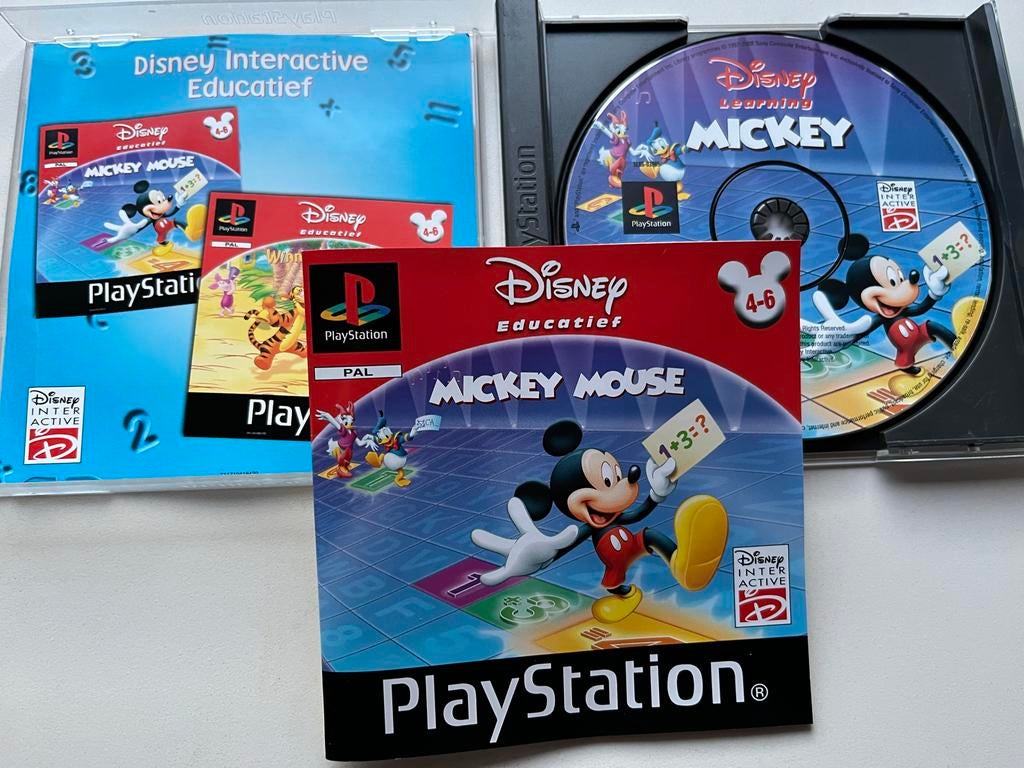 Disney Educatief Mickey Mouse PS1 top staat, Spelcomputers en Games, Puzzel en Educatief, Gebruikt, Ophalen of Verzenden, Vanaf 3 jaar