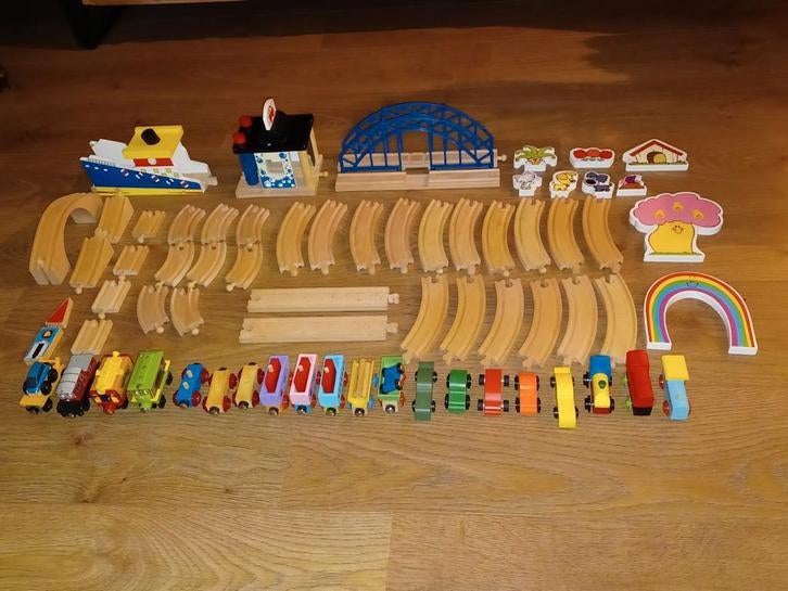 Complete Treinbaan met Treinen en Accessoires, Ophalen of Verzenden, Gebruikt, Jongen of Meisje