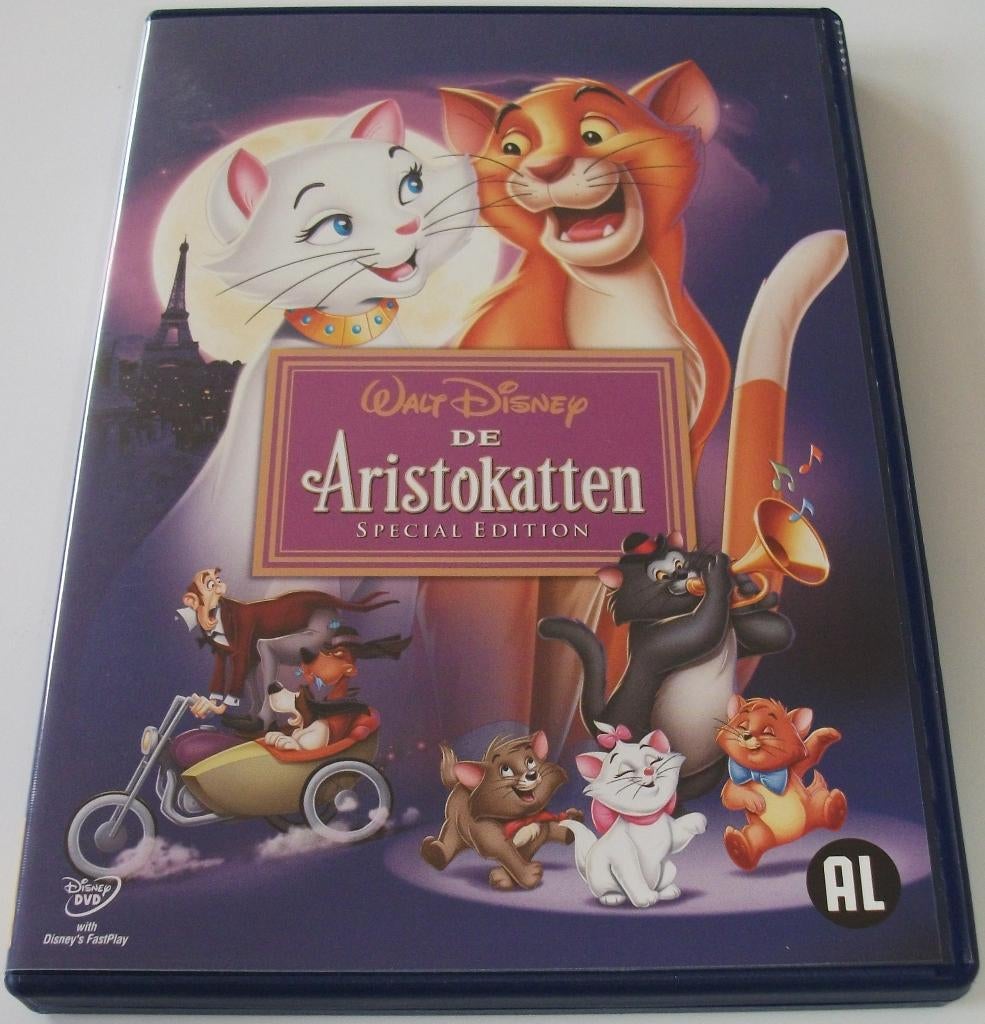 Dvd *** ARISTOKATTEN *** Walt Disney Gouden Rugnummer 21, Tekenfilm, Ophalen of Verzenden, Zo goed als nieuw, Alle leeftijden