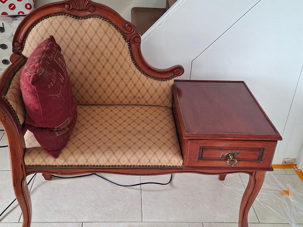 Oude telefoon stoel, Antiek en Kunst, Ophalen