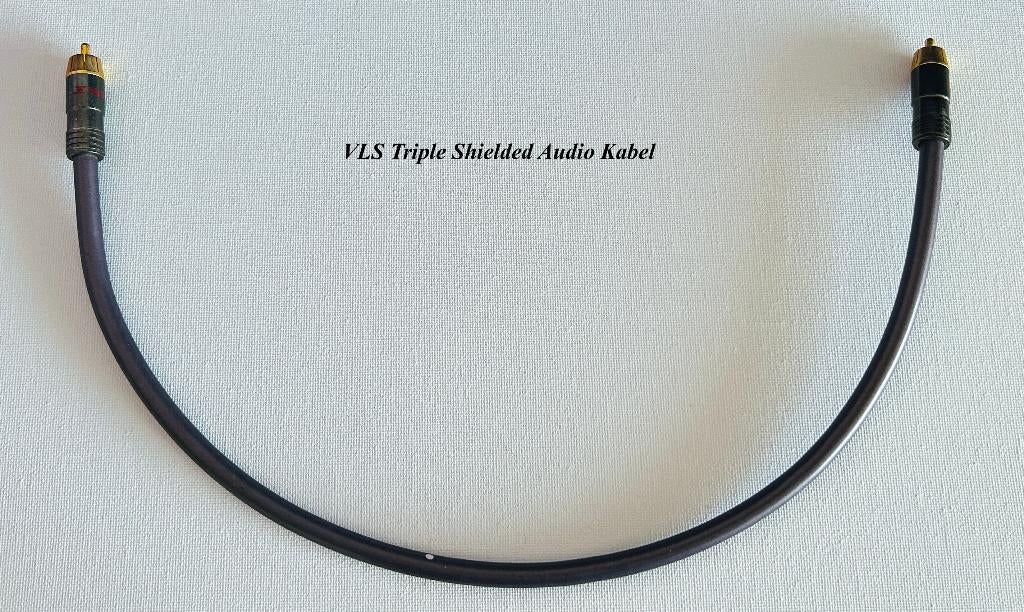 VLS triple shield ultra O.F.C. HI-FI kabel 54 cm V.L.S., Ophalen, Gebruikt, Minder dan 2 meter