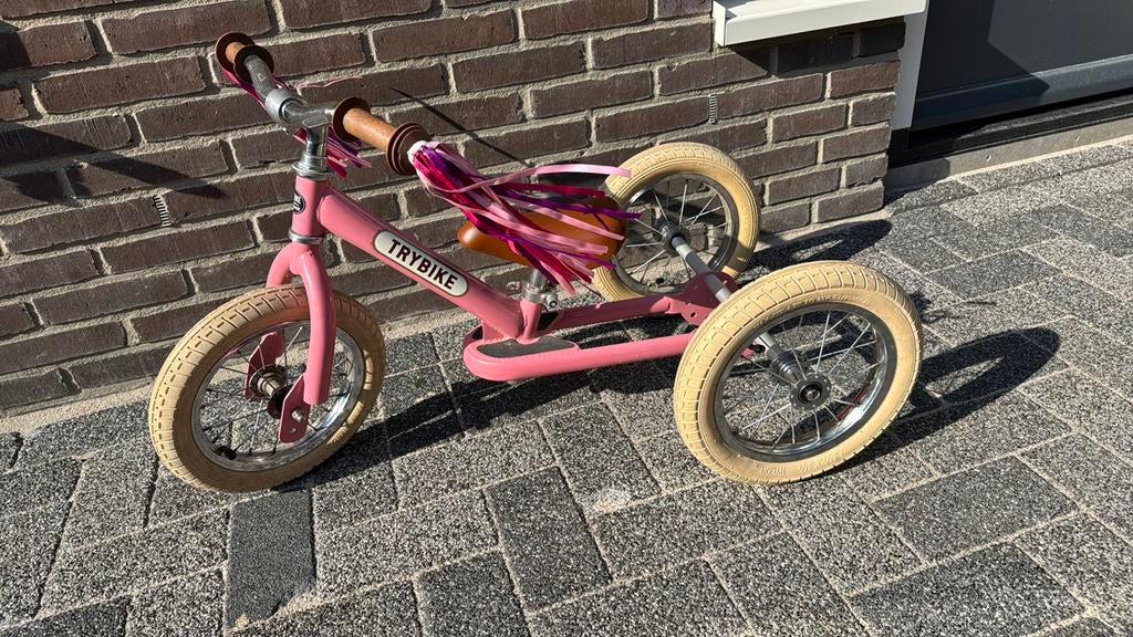 Trybike loopfiets roze, Ophalen, Gebruikt, Loopfiets