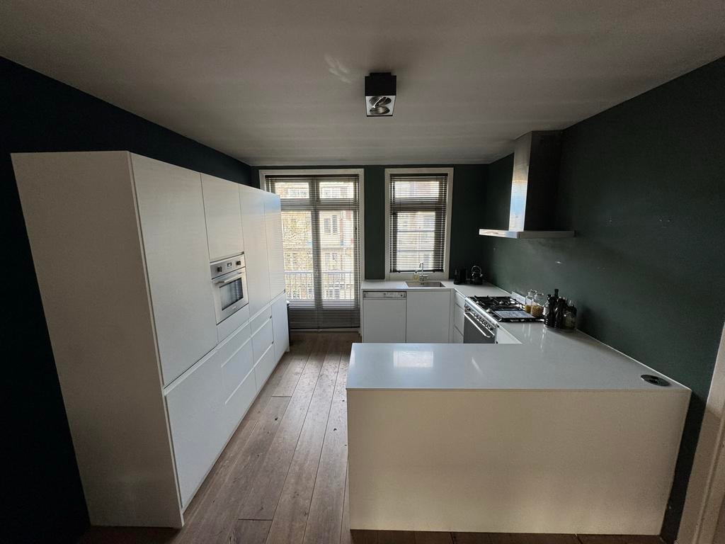 Kvik keuken incl apparatuur- Zelf demonteren met verhuislift, Huis en Inrichting, Ophalen, Gebruikt, Wit, Hoekkeuken