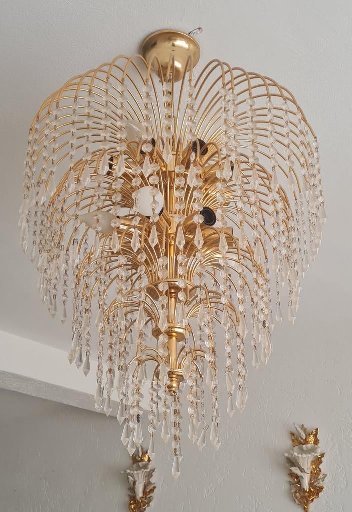 2 swarovski spectra kroonluchters waterval model, Ophalen