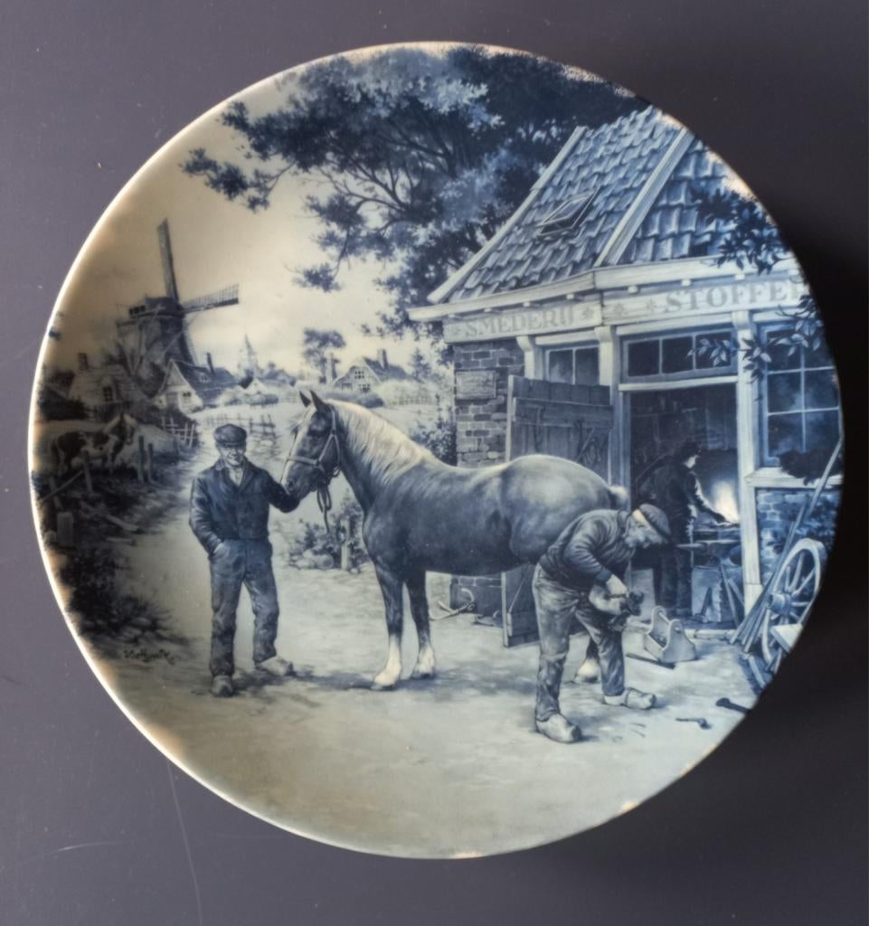 Delftsblauw wandbord., Antiek en Kunst, Ophalen of Verzenden