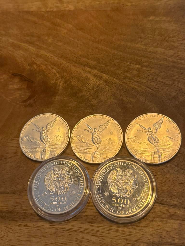 5 ounce zilver .999, Ophalen, Zuid-Amerika, Losse munt, Zilver