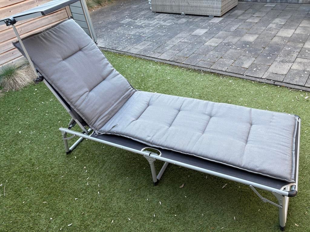 Ligbed, Tuin en Terras, Ligbedden, Ophalen, Gebruikt, Aluminium
