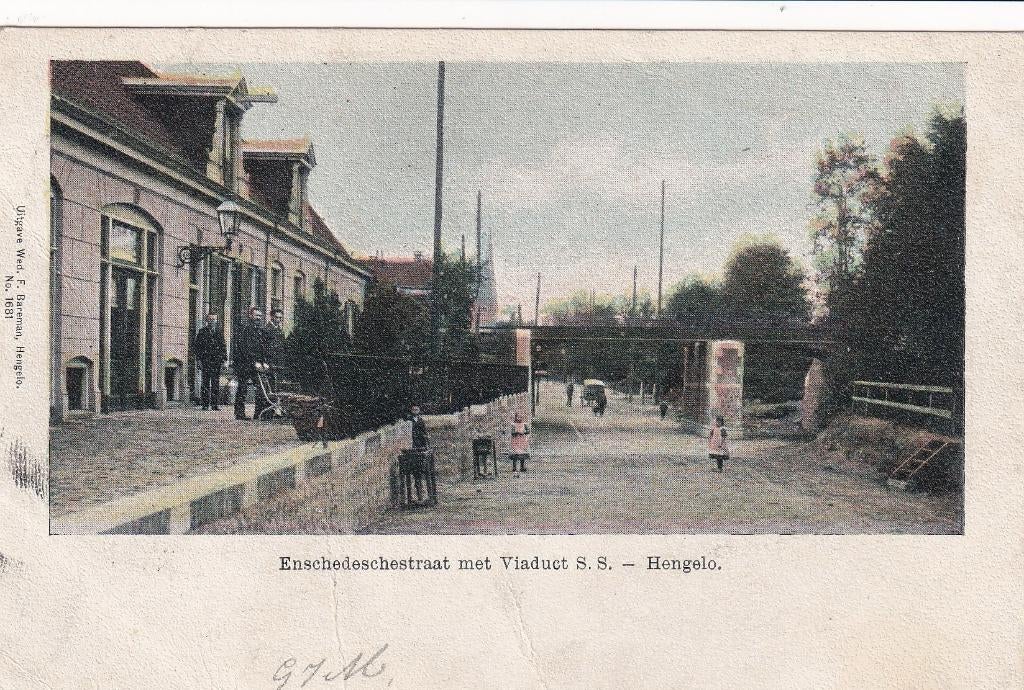 Hengelo, Enschede, Spoorwegen., Verzenden, Voor 1920, Gelopen, Overijssel