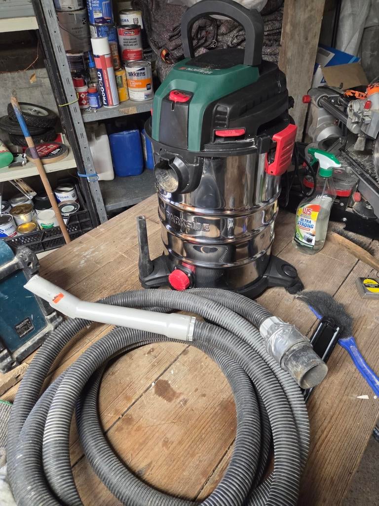 Parkside bouwstofzuiger - Krachtige nat-/droogzuiger, Ophalen, Zo goed als nieuw, Waterstofzuiger