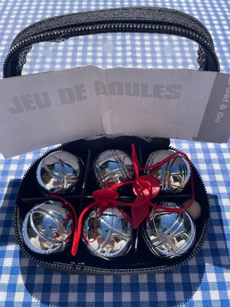 Mini Jeu de boules set, 6 ballen, Get&Go, Ophalen of Verzenden, Zo goed als nieuw