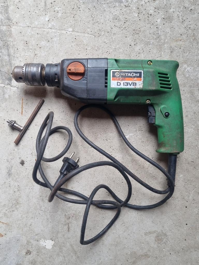 Hitachi D13VB boormachine, Ophalen, Gebruikt, Boormachine, Variabele snelheid