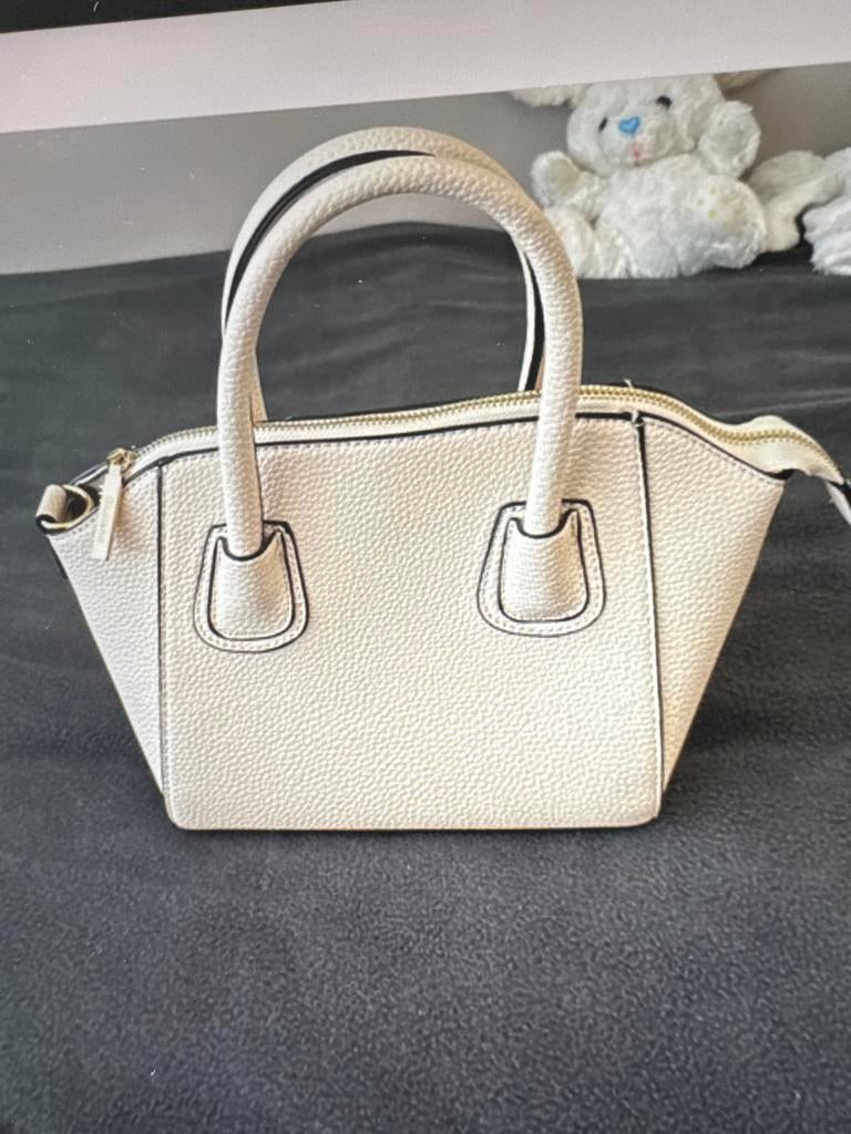 Stijlvolle Crèmekleurige Handtas - Zo goed als nieuw, Ophalen, Zo goed als nieuw, Beige, Handtas