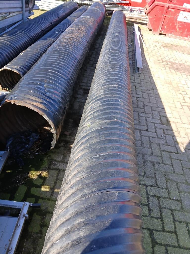 Stalen buizen duikers kokers doorsnee 40 en 50 cm, Gebruikt, 6 meter of meer, Ophalen of Verzenden, 80 mm of meer