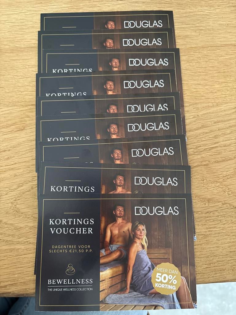 Kortings Voucher Douglas (Wellness), Tickets en Kaartjes, Kortingen en Cadeaubonnen, Eén persoon, Kortingsbon, Spa of Sauna