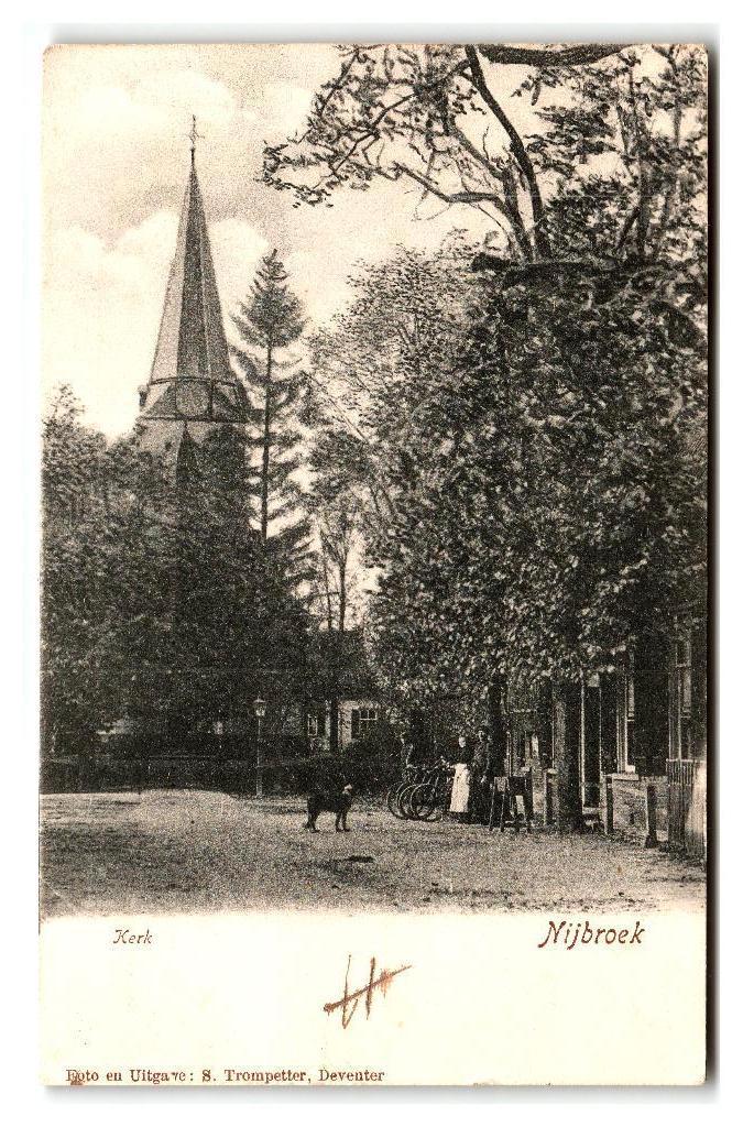 Nijbroek, (bij Vaassen) Kerk, Verzenden, Voor 1920, Gelopen, Gelderland