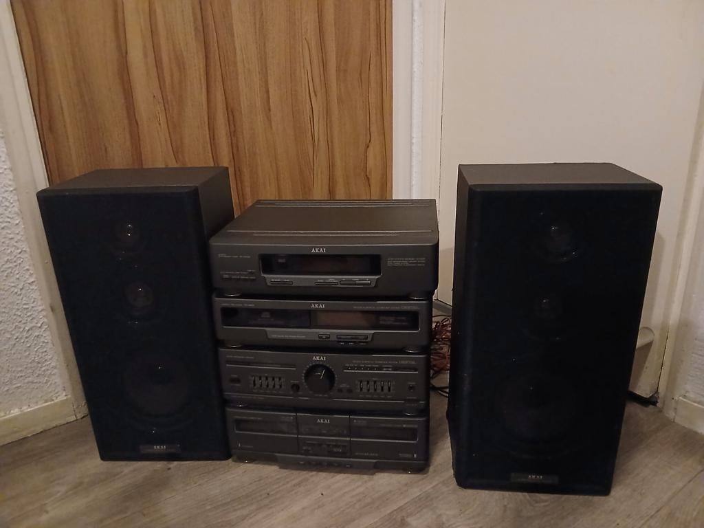 Akia stereo sets met boxen, Ophalen, Gebruikt, Tuner of Radio, Akai