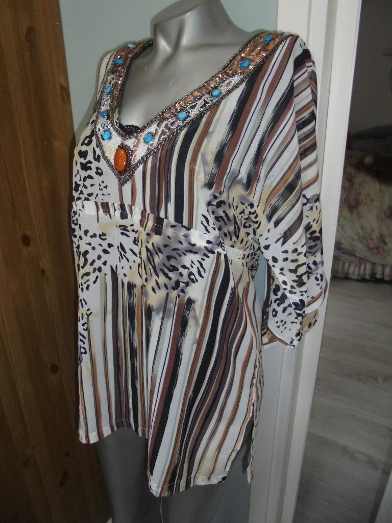 Bella ragazza prachtige blouse met stenen M, Maat 38/40 (M), Overige kleuren, Bella Ragazza, Ophalen of Verzenden