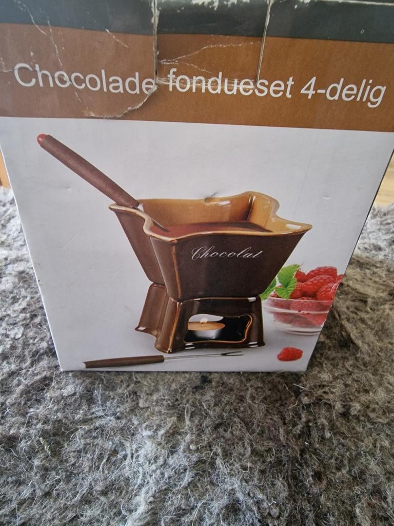 Chocolade, Witgoed en Apparatuur, Ophalen of Verzenden, Nieuw, Waxinelicht, Fondueset