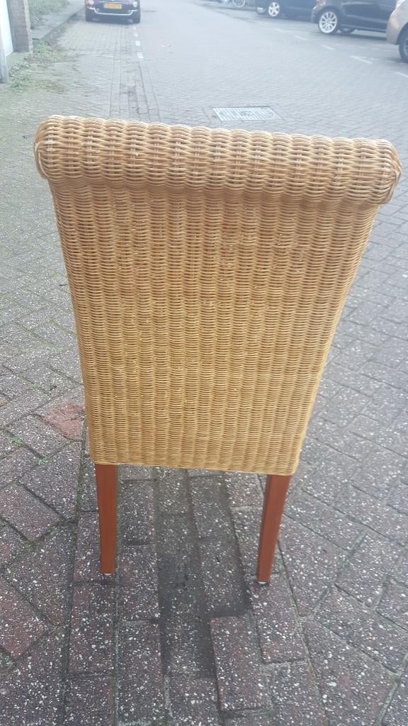 6 Jan des Bouvrie Rieten stoelen, Ophalen, Gebruikt, Bruin, Riet of Rotan