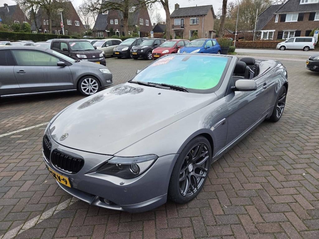 BMW 6-Serie 4.4 CI 645 Cabrio AUT 2004 Grijs bom vol optie s, Automaat, Achterwielaandrijving, Cabriolet, 4 stoelen