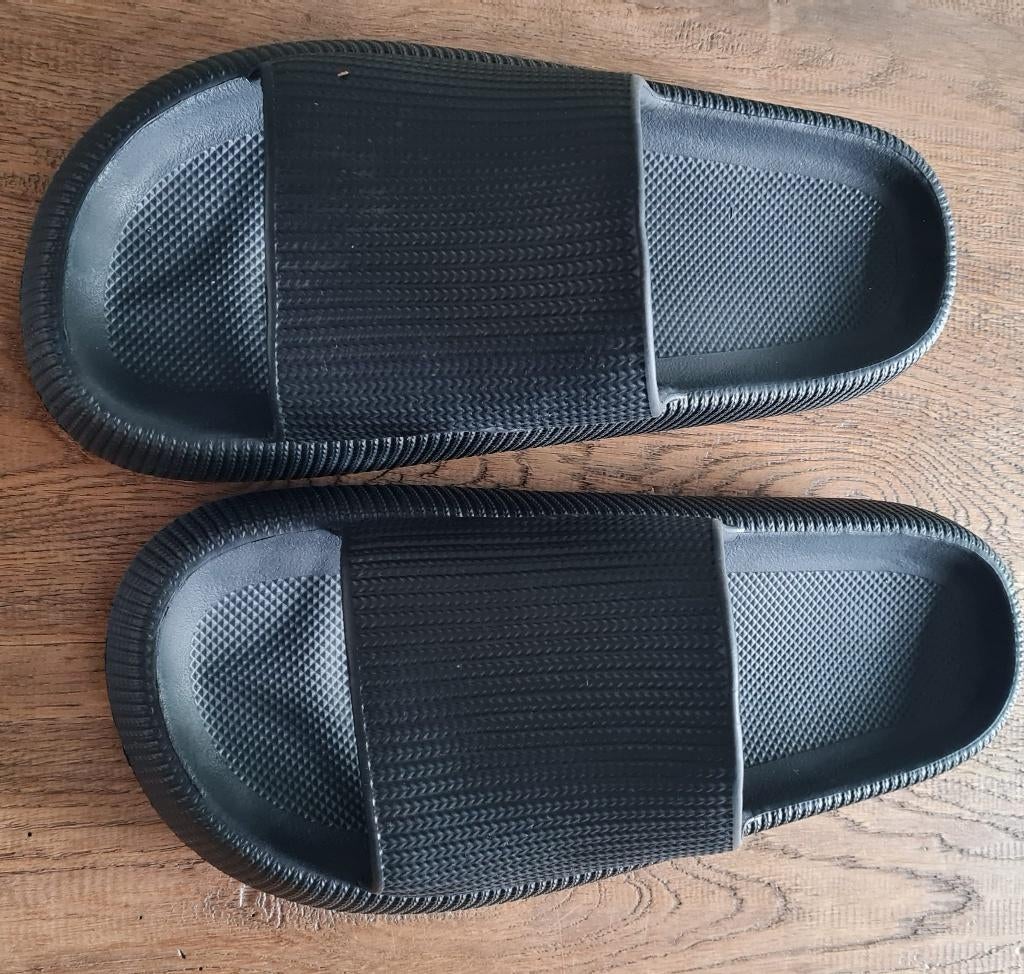 Bad/Sauna Slippers ~~ NIEUW~~, Slippers, Zwart, Nieuw, Ophalen of Verzenden