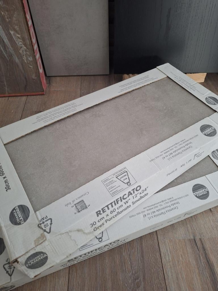 Vloer/wandtegels 30x60 cm, 1.08 m² per doos, Doe-het-zelf en Verbouw, Tegels, Nieuw, Wandtegels, Keramiek, 60 cm of meer, 20 tot 40 cm