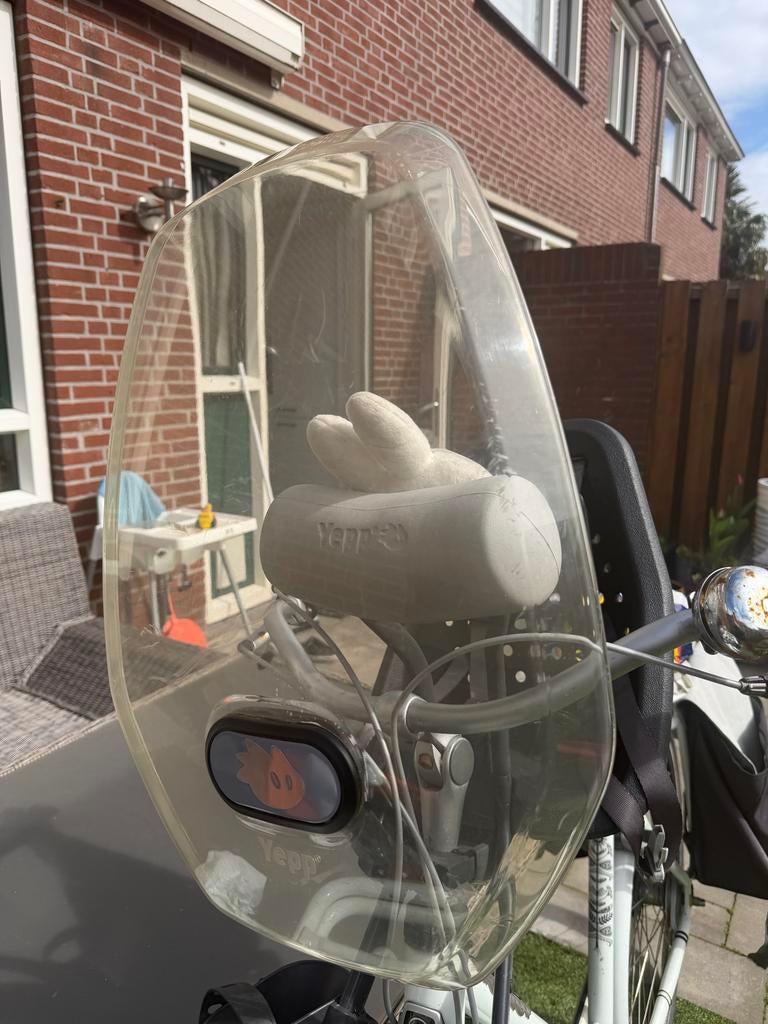 Yepp voorzitje met windscherm, Fietsen en Brommers, Fietsaccessoires | Fietsstoeltjes, Ophalen of Verzenden, Gebruikt, Voorzitje