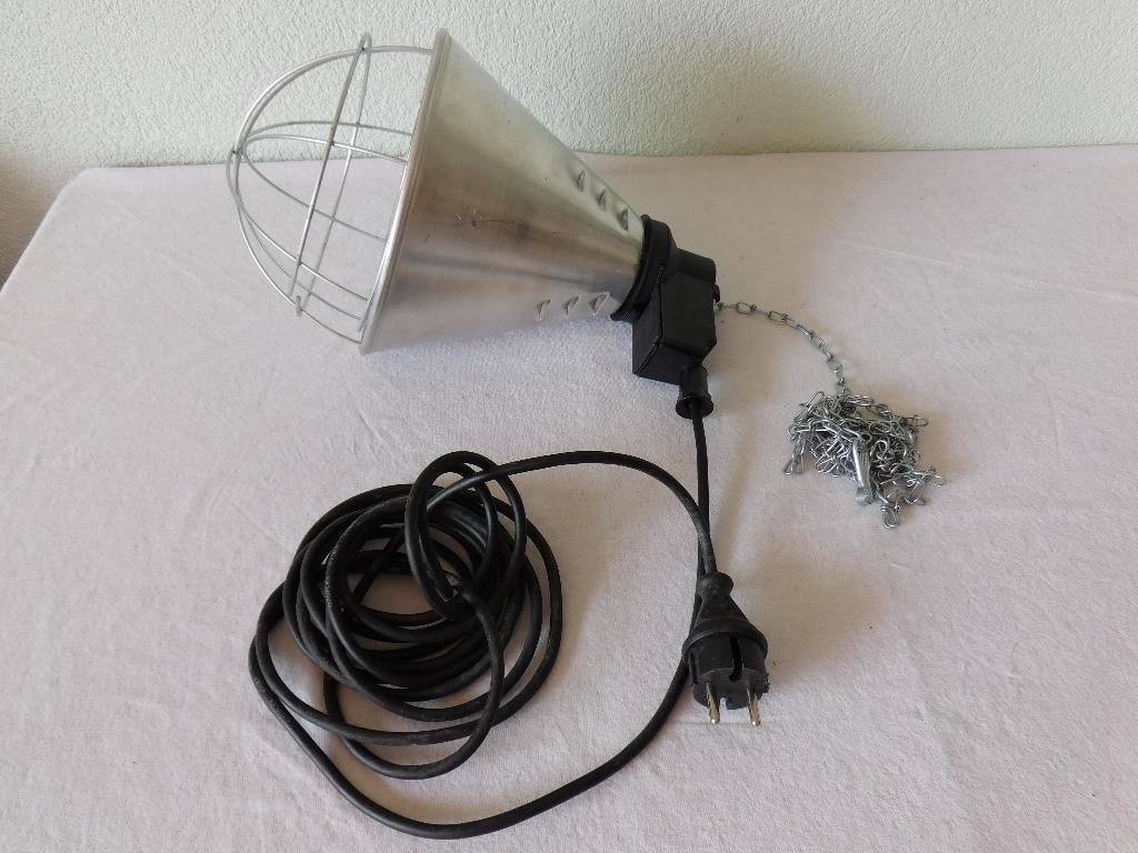 Amos warmtelamp armatuur voor bijvoorbeeld kuikens, inclusie, Ophalen of Verzenden, Gebruikt, Metaal, Minder dan 50 cm