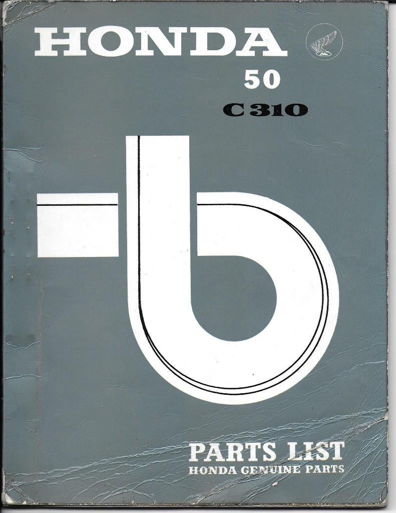 Honda C310 Parts Catalogue bromfiets (1323z), Fietsen en Brommers, Ophalen of Verzenden, Zo goed als nieuw