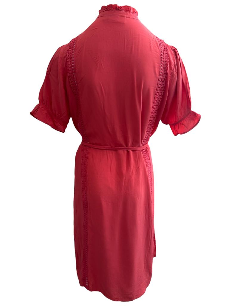 Fabienne Chapot jurk L, Ophalen of Verzenden, Zo goed als nieuw, Roze, Onder de knie