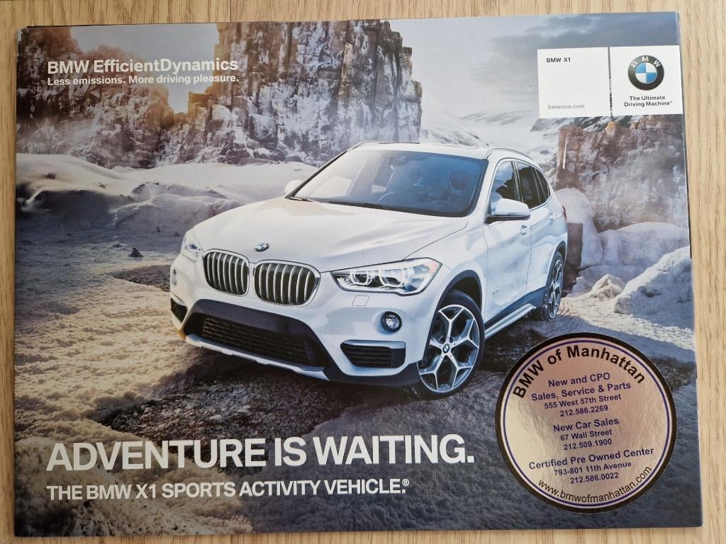 Folders BMW SUV modellen (X1, X3, X4 en X6), Ophalen of Verzenden, Zo goed als nieuw, BMW