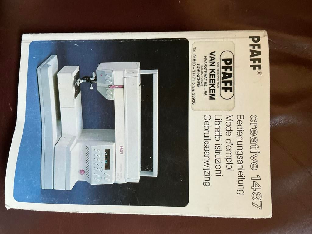 Handleiding Phaff creative 1467 naai- en borduurmachine, Hobby en Vrije tijd, Borduren en Borduurmachines, Ophalen of Verzenden