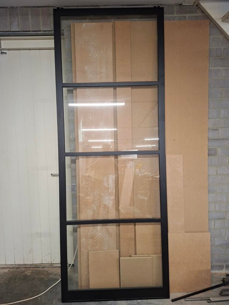 Stalen schuifdeur 2545x950mm plafon hoogte 261cm, Doe-het-zelf en Verbouw, Deuren en Horren, Ophalen, 80 tot 100 cm, 215 cm of meer