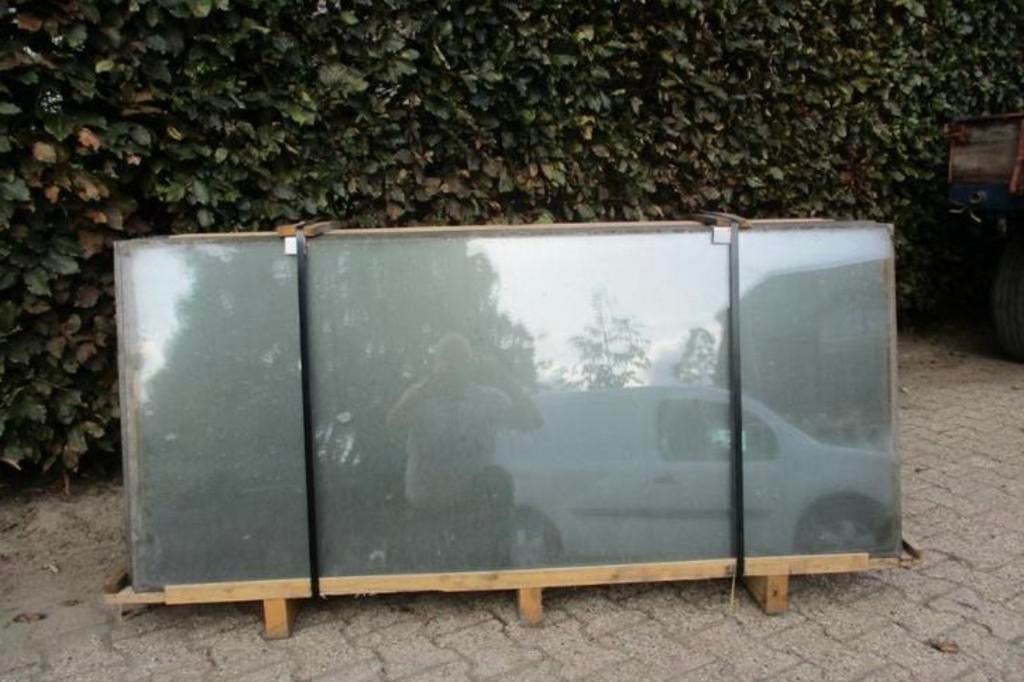 Kassenglas  (op maat) 4mm. Tuindersglas hobbykas kweekkas, Ophalen of Verzenden, Gebruikt