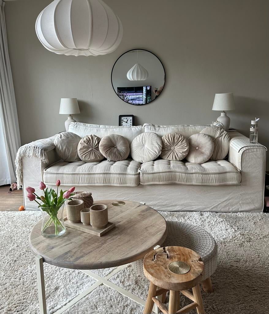 Riviera maison bank, Huis en Inrichting, Ophalen, 250 tot 300 cm, Gebruikt, 75 tot 100 cm