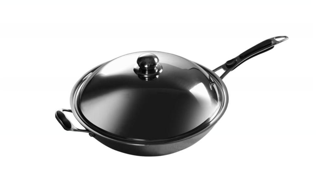 Hendi WOK 239766, Huis en Inrichting, Keuken | Potten en Pannen, Ophalen, Gebruikt, Inductieplaat, Rvs