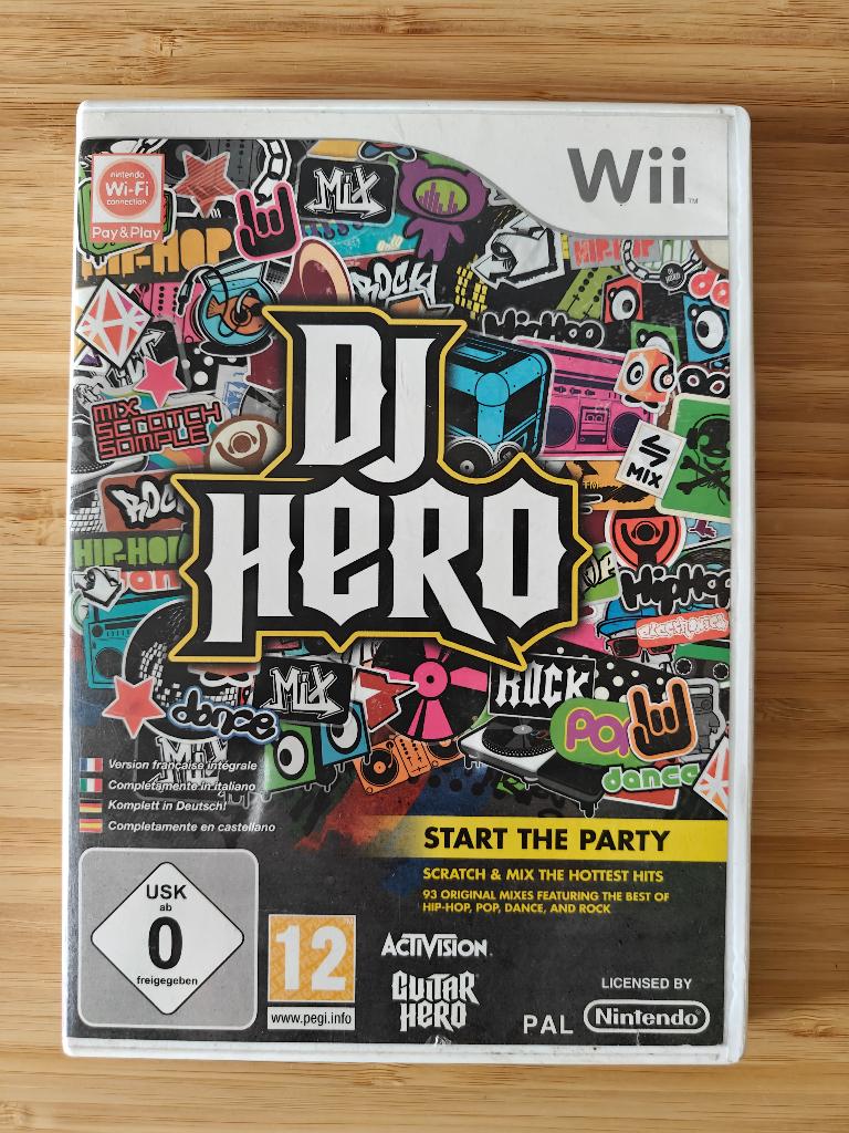 wii dj hero draaitafel met spel, Muziek, Gebruikt, 2 spelers, Ophalen of Verzenden