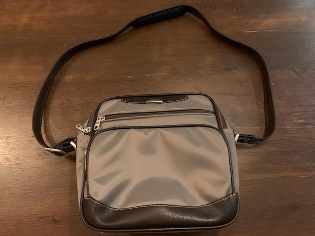 Z.g.a.n. Samsonite heren schoudertas, Overige merken, Ophalen of Verzenden, Zo goed als nieuw, Leer