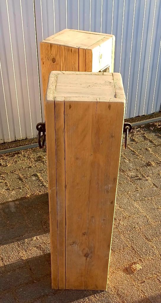 Zuilen pilaren plantentafel 2 stuks NU €125,- binnen buiten, Ophalen, Nieuw